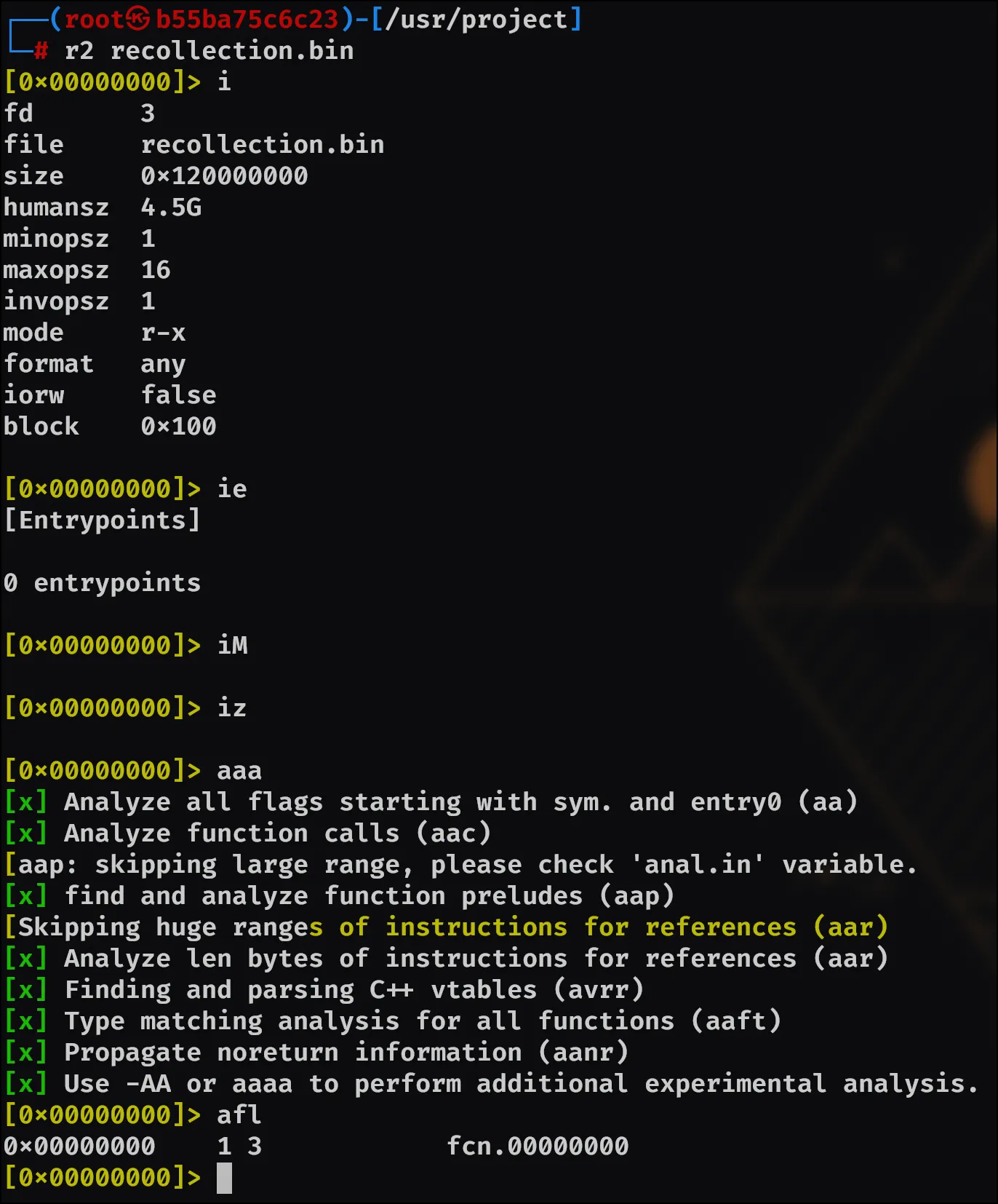 Binary information