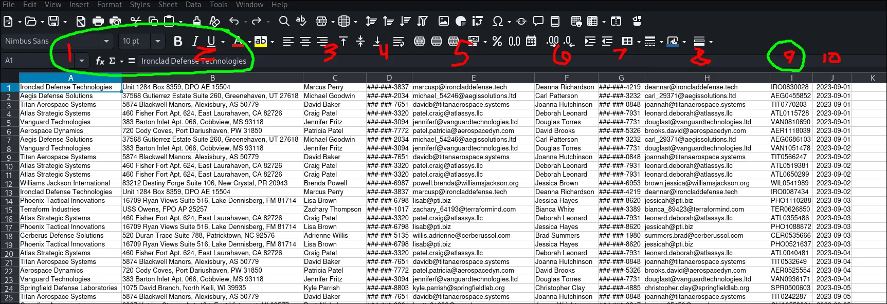 LibreOffice Calc analysis